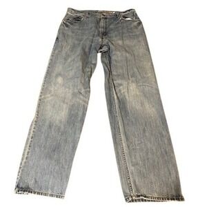 Levi's Silver Tab Baggy Jeans Mens 36x34 Light Wash Denim Casual Vintage